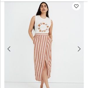 Madewell Pull on Midi Skirt